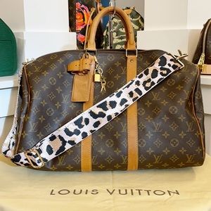 LOUIS VUITTON KEEPALL 45 STRAP TAG LOCK KEYS VGUC